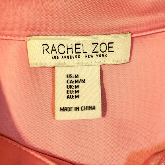 Rachel Zoe pink satin pants suit - Picture 6 of 9